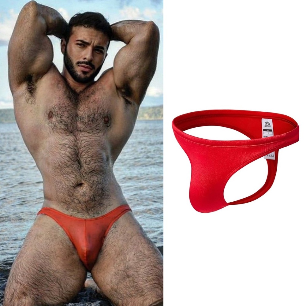 Firotti Pouch Swim Thong Medium New with tags 90% polyamide/10% elastane 32-38"